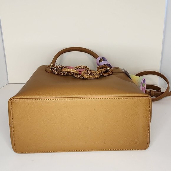 Betsey Johnson XOCHARLIE Triple Compartment Satchel with Card Holder - NWT - Picture 13 of 13